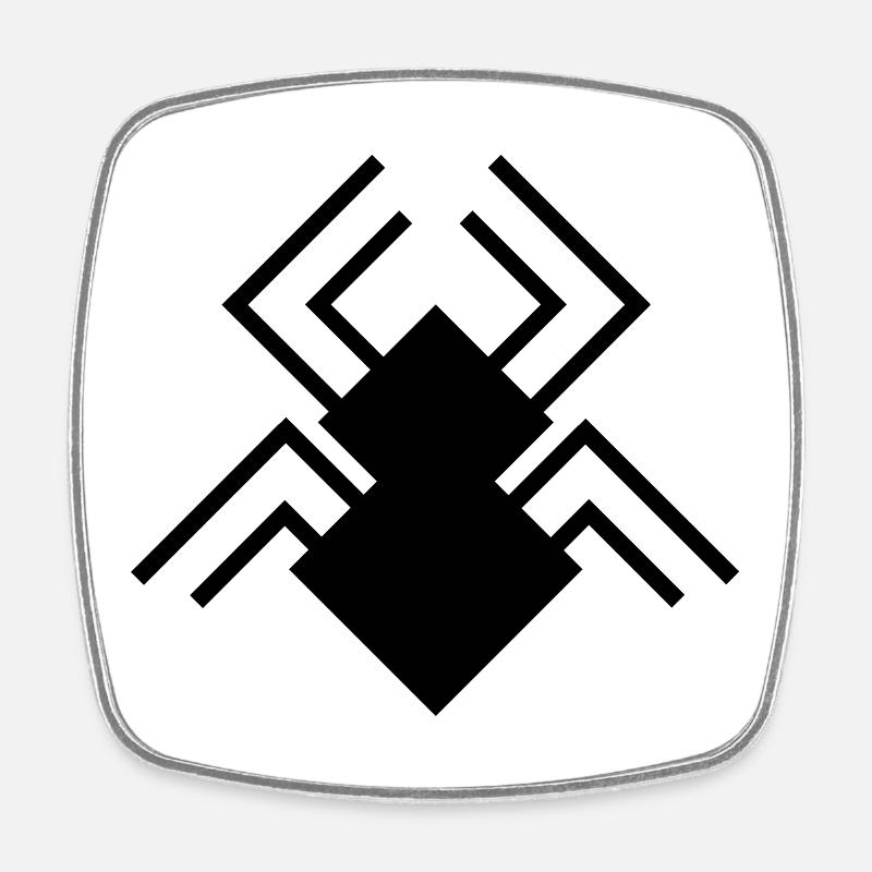 Spider-Man Logo - Viereckiger Kühlschrankmagnet - Weiß