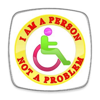 Ich bin eine Person, kein Problem - Viereckiger Kühlschrankmagnet - Weiß - Vorne