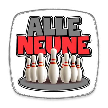 All Nines - Square fridge magnet - white - Front