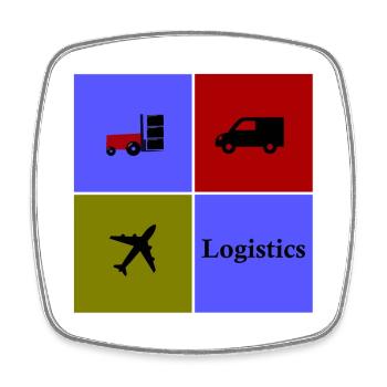 Équipe Logistique et Transport - Magnet carré - blanc - Devant