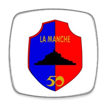 La manche - Magnet carré - blanc - Devant