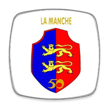 La Manche - Magnet carré - blanc - Devant