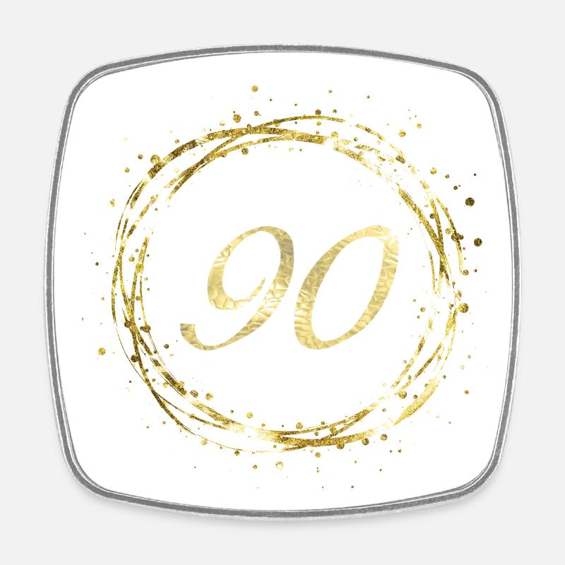 90 - Viereckiger Kühlschrankmagnet - Weiß