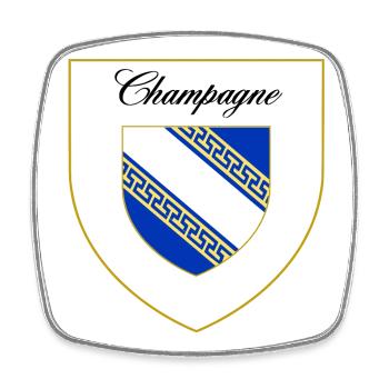 blockedTitle - Square fridge magnet - white - Front