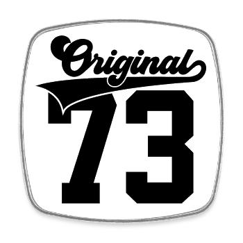 53RD BIRTHDAY 1973 ORIGINAL 73 - Square fridge magnet - white - Front