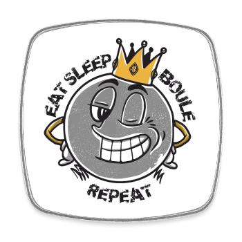 Boules de boules pour bouler et pétanque king boulen - Magnet carré - blanc - Devant