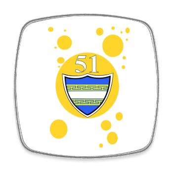 Coat of arms Marne 51 - Square fridge magnet - white - Front