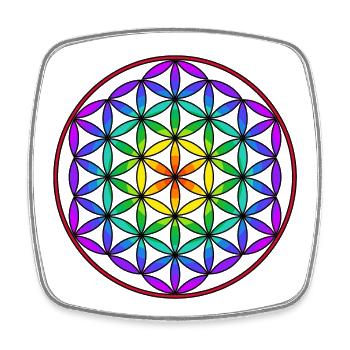 Abstract Art Colorful Modern Creative Painting - Square fridge magnet - white - Front