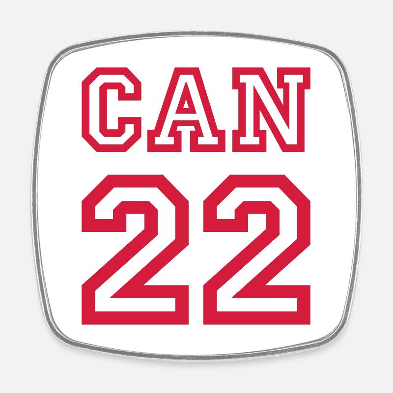 CANADA - Magnet carré - blanc