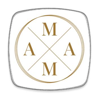 Mama Mutter Muttertag - Viereckiger Kühlschrankmagnet - Weiß - Vorne