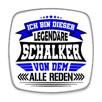 Legendärer Schalker | Farben änderbar - Viereckiger Kühlschrankmagnet - Weiß - Vorne