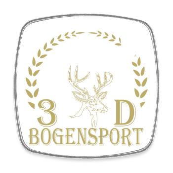 Waldjäger mit Bogen und Geweihmotiv - Viereckiger Kühlschrankmagnet - Weiß - Vorne