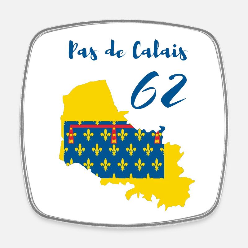 Pas de calais - Magnet carré - blanc