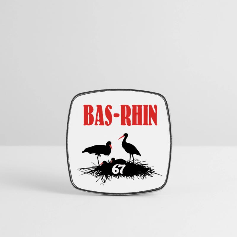 Bas-Rhin Square fridge magnet