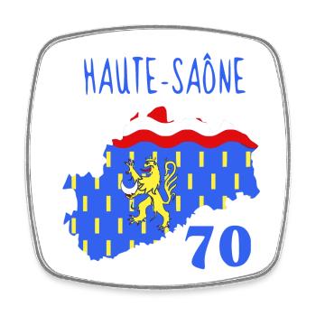 Haute-Saône - Magnet carré - blanc - Devant