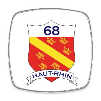 Haut-Rhin - Square fridge magnet - white - Front