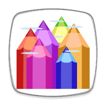 Peaks of Color - Viereckiger Kühlschrankmagnet - Weiß - Vorne
