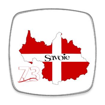 Savoie - Square fridge magnet - white - Front