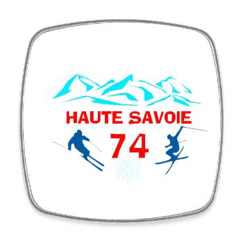 Haute-savoie - Magnet carré - blanc - Devant