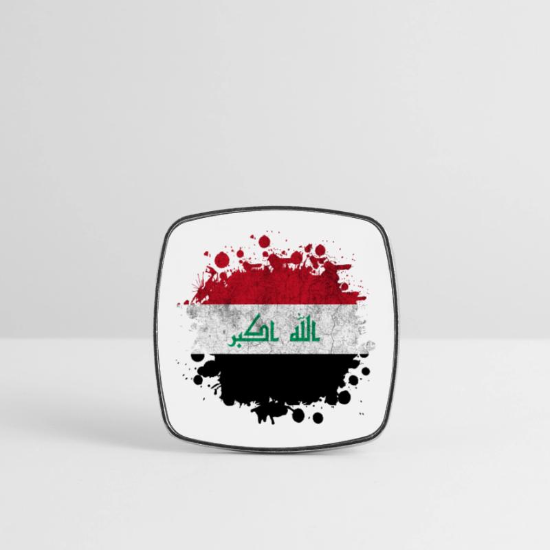 Conception de drapeaux Splash Irak Magnet carré