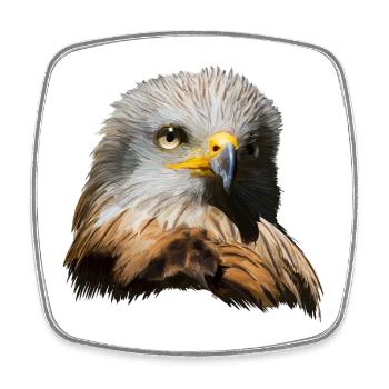 Kaiseradler - Viereckiger Kühlschrankmagnet - Weiß - Vorne