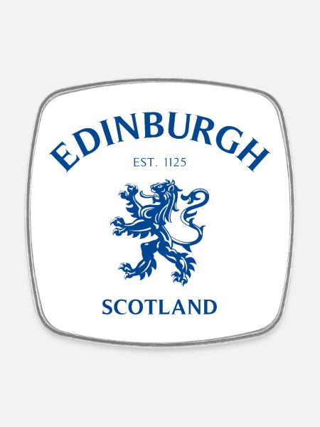 EDINBURGH Schottland Scotland - Square fridge magnet - white