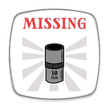 Humorous Statement Tool Mechanic Car - Square fridge magnet - white - Front