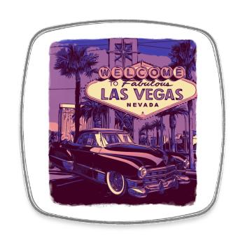 Fabulous Las Vegas Sin City - Square fridge magnet - white - Front