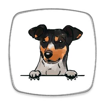 Chien de chasse au rat andalou pour les amateurs de chiens qui regardent - Magnet carré - blanc - Devant