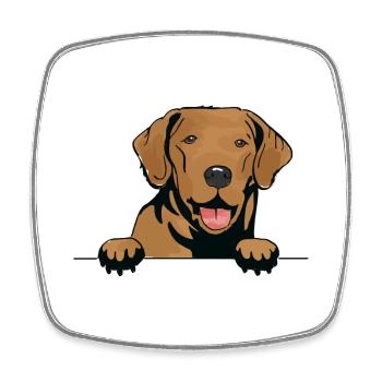 Broholmer Dog pour les amateurs de chiens - Magnet carré - blanc - Devant