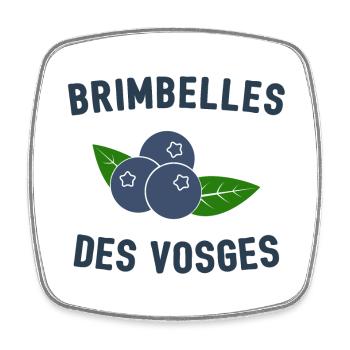 Brimbelles des Vosges - Magnet carré - blanc - Devant