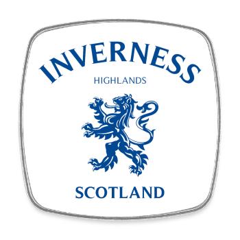 INVERNESS Schottland Scotland - Viereckiger Kühlschrankmagnet - Weiß - Vorne