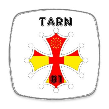 Tarn - Square fridge magnet - white - Front