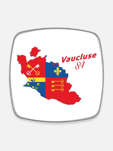 Vaucluse - Magnet carré - blanc