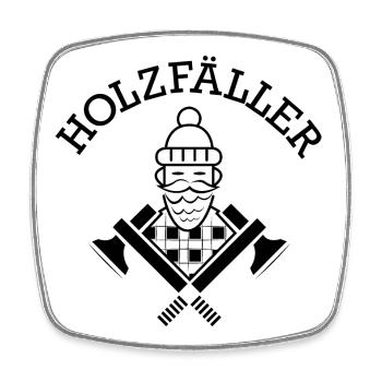Holzfäller Symbol Axt Karo Wikinger Symbol Icon - Viereckiger Kühlschrankmagnet - Weiß - Vorne