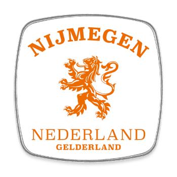 NIMÈGUE Nederland Niederlande Pays-Bas - Magnet carré - blanc - Devant