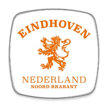 EINDHOVEN, Nederland, Pays-Bas, Pays-Bas - Magnet carré - blanc - Devant