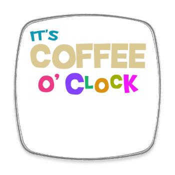 Cool Coffee Caffeine Statement Coffee Lovers - Square fridge magnet - white - Front