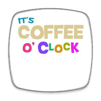 Coffee lovers Caffeine Coffee Cool Statement - Square fridge magnet - white - Front