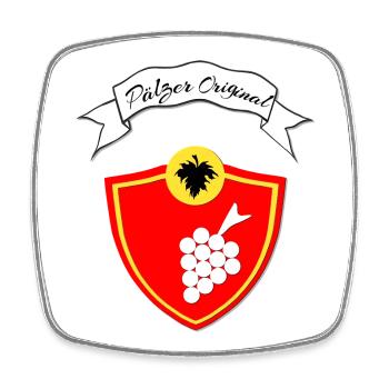 pfälzer shirt, Pälzer original, pfalz sprüche - Viereckiger Kühlschrankmagnet - Weiß - Vorne