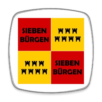 Der Siebenbürger - Viereckiger Kühlschrankmagnet - Weiß - Vorne