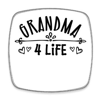 Congratulations Grandma Grandmother Statement Pensioner - Square fridge magnet - white - Front