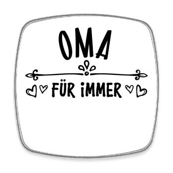 Großmutter Oma Alte Frau Statement Glückwunsch - Viereckiger Kühlschrankmagnet - Weiß - Vorne