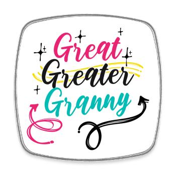 Großmutter Oma Spruch Rentnerin Alles Gute - Viereckiger Kühlschrankmagnet - Weiß - Vorne