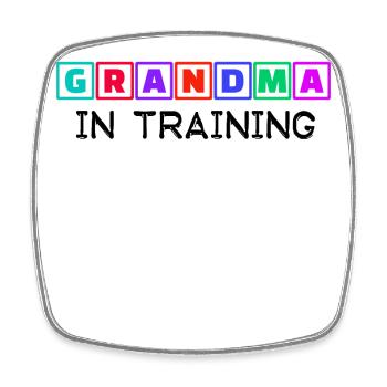 Déclaration humoristique Grand-mère Grand-mère Vieille femme - Magnet carré - blanc - Devant