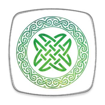 Celtic Knot - Square fridge magnet - white - Front