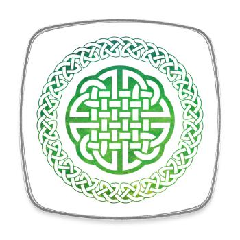 Celtic Knot - Viereckiger Kühlschrankmagnet - Weiß - Vorne