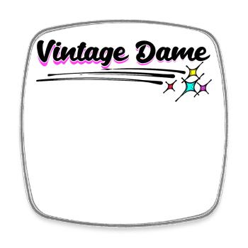 Grand-mère Vieille Femme Vintage Grand-mère Déclaration - Magnet carré - blanc - Devant