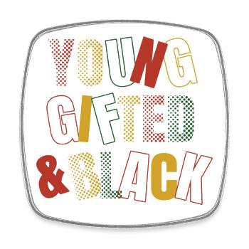 Juneteenth Black History Day Pride Gift - Square fridge magnet - white - Front