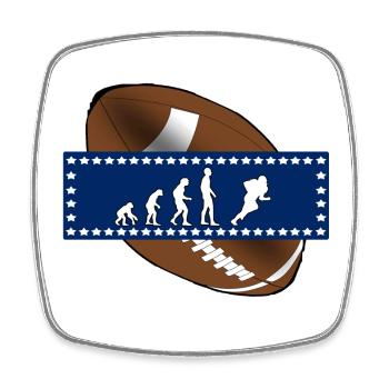 EVOLUTION AMERICAN FOOTBALL USA Gift - Square fridge magnet - white - Front